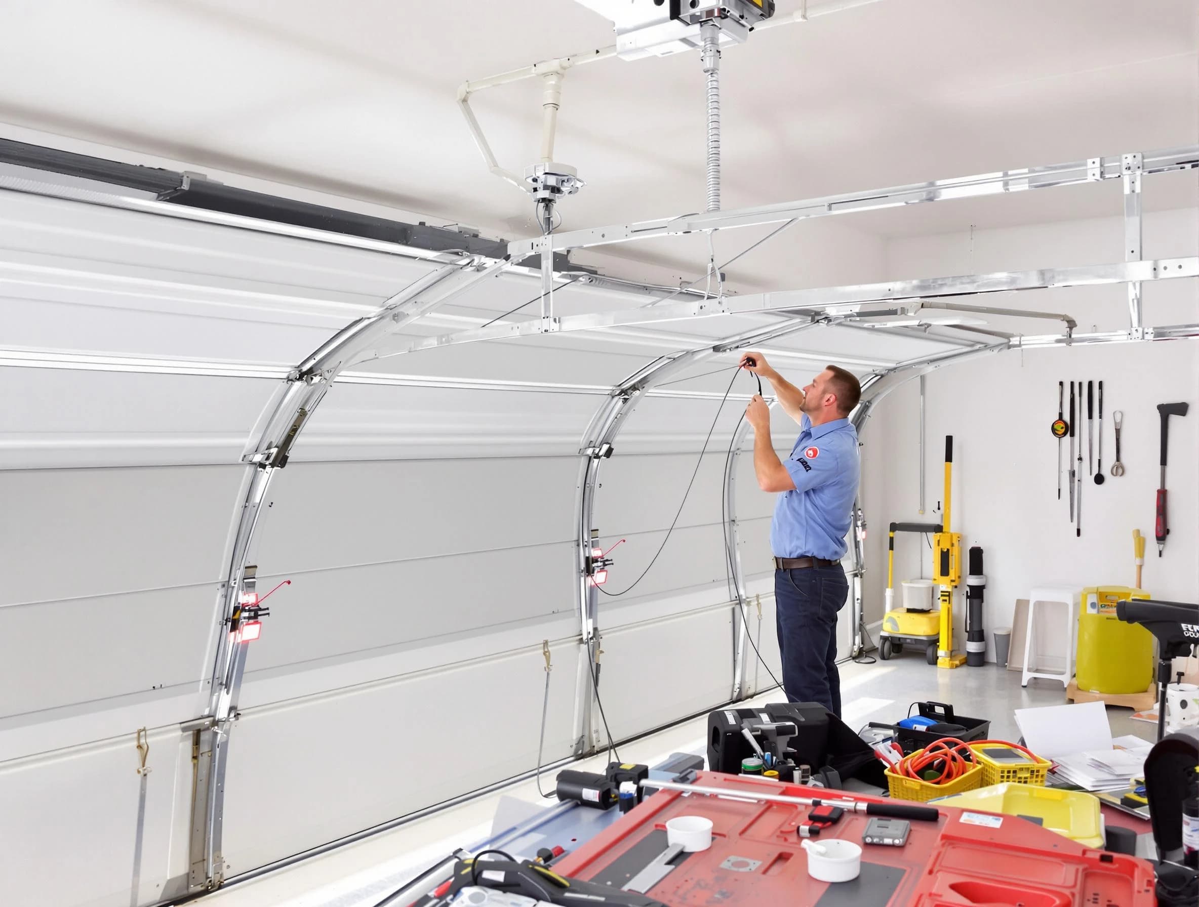 Garage door cable repair service by Kearns Garage Door Repair in Kearns