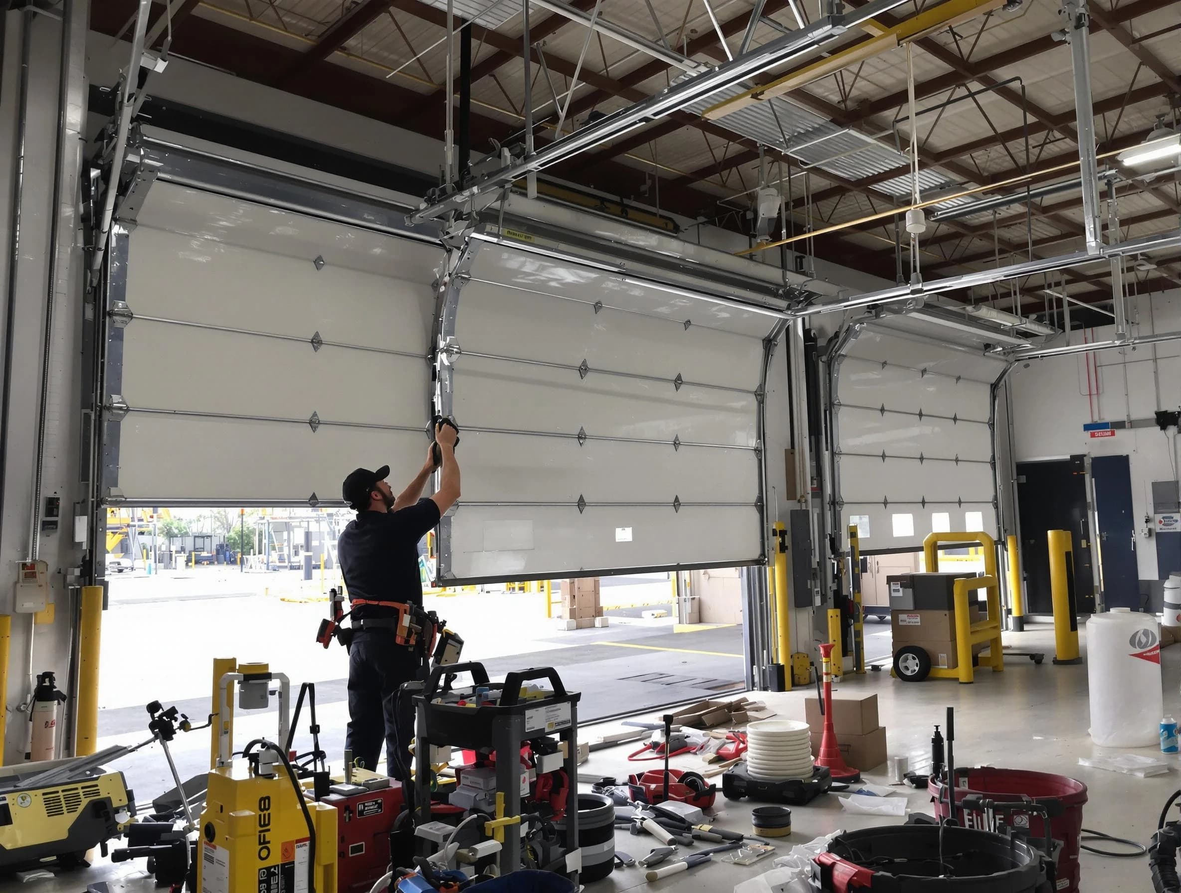 Kearns Garage Door Repair technician performing commercial garage door repair in Kearns