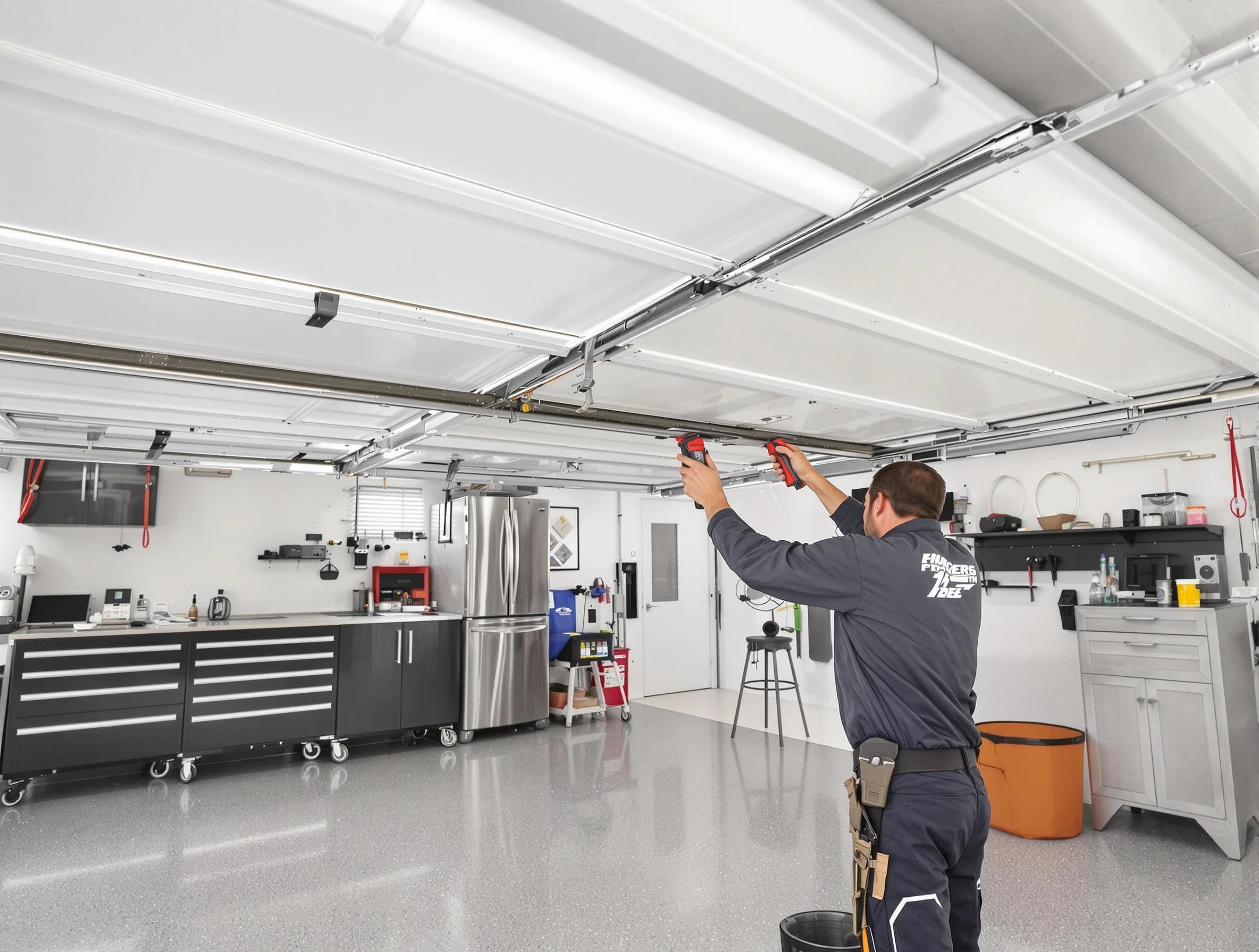 Overhead garage door repair service by Kearns Garage Door Repair in Kearns