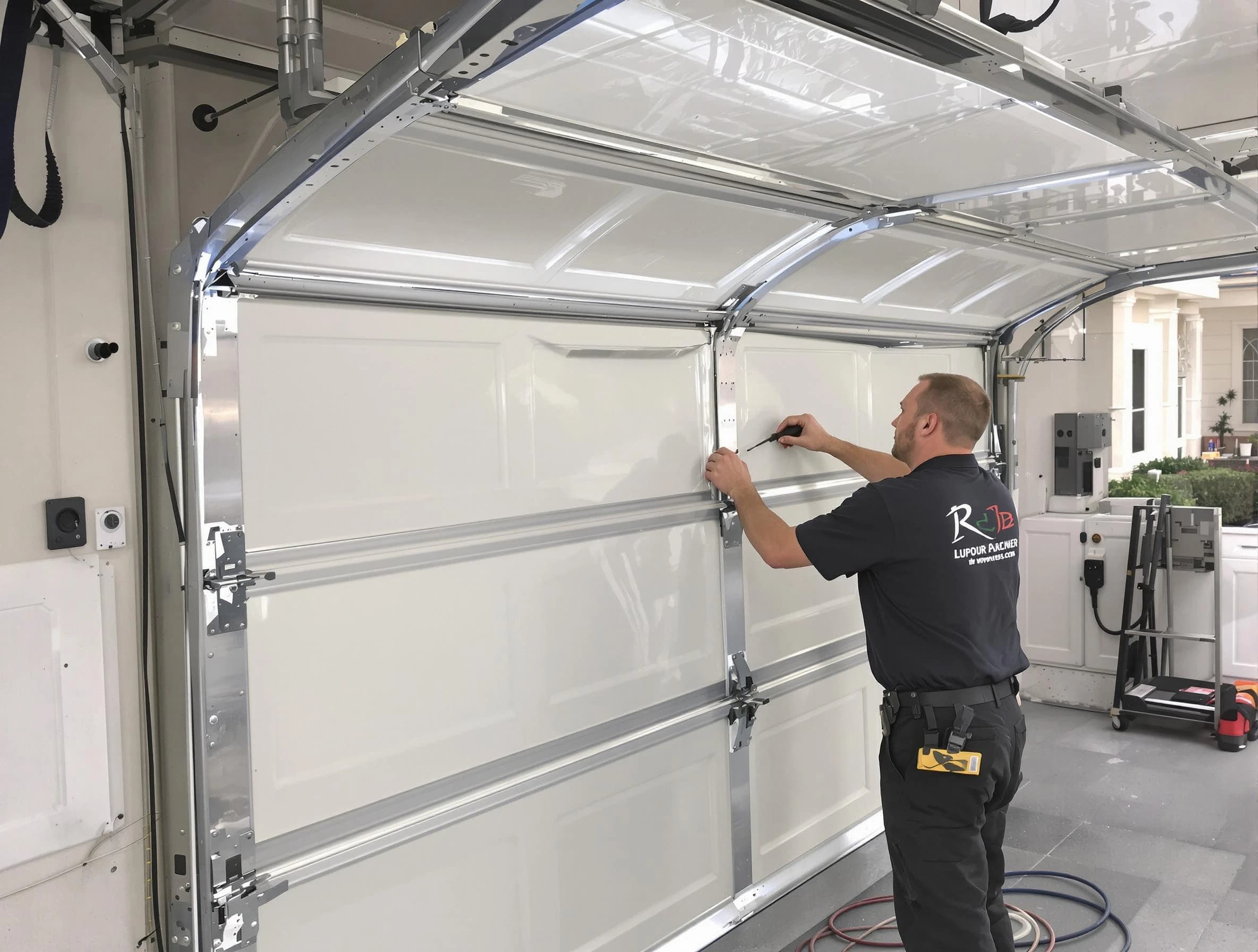 Kearns Garage Door Repair professional performing panel repair in Kearns