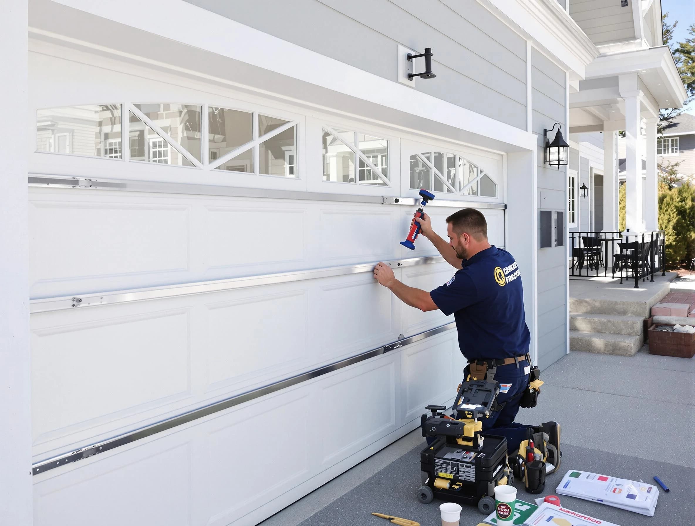 Professional garage door installation by Kearns Garage Door Repair in Kearns