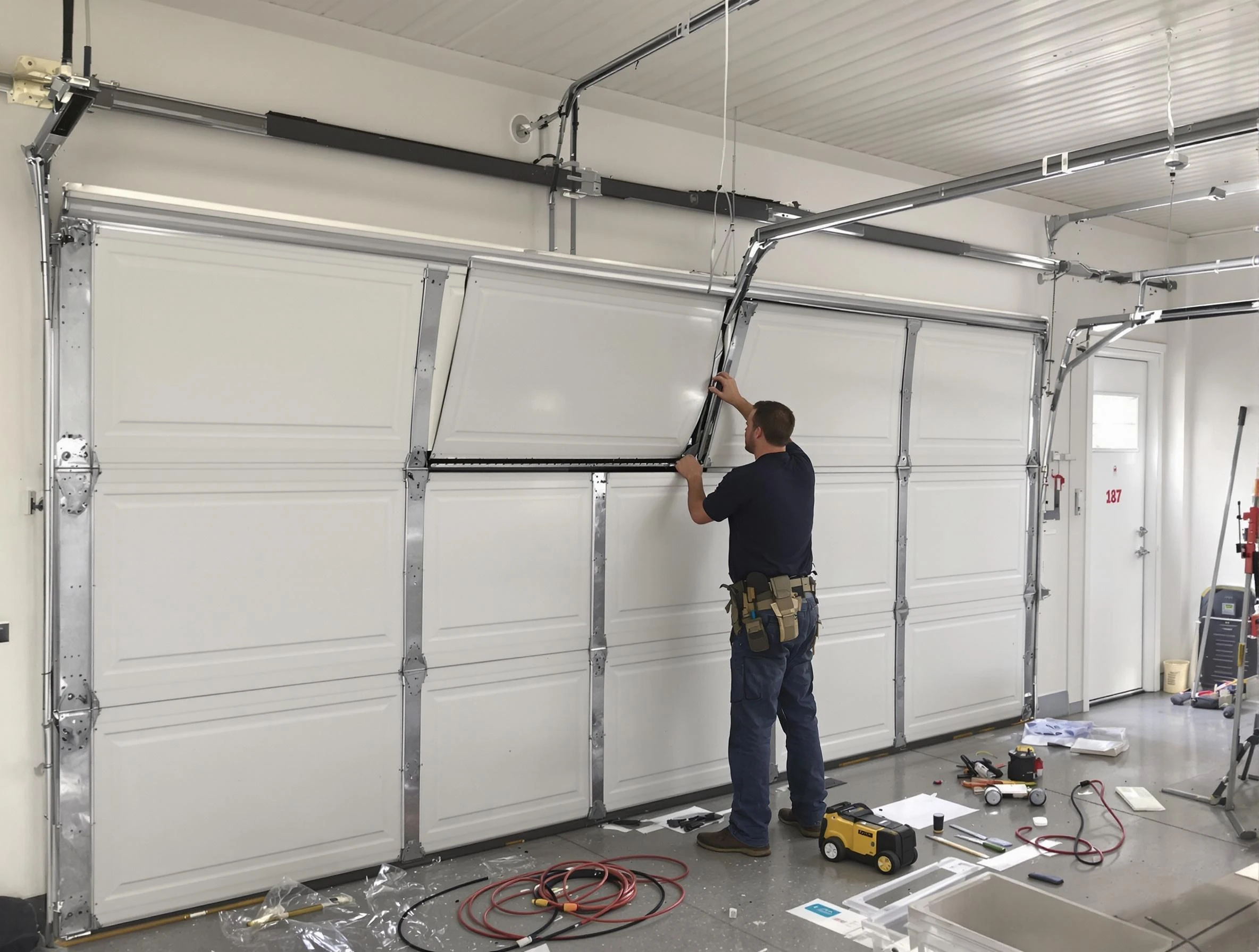 Garage Door Section Replacement in Kearns