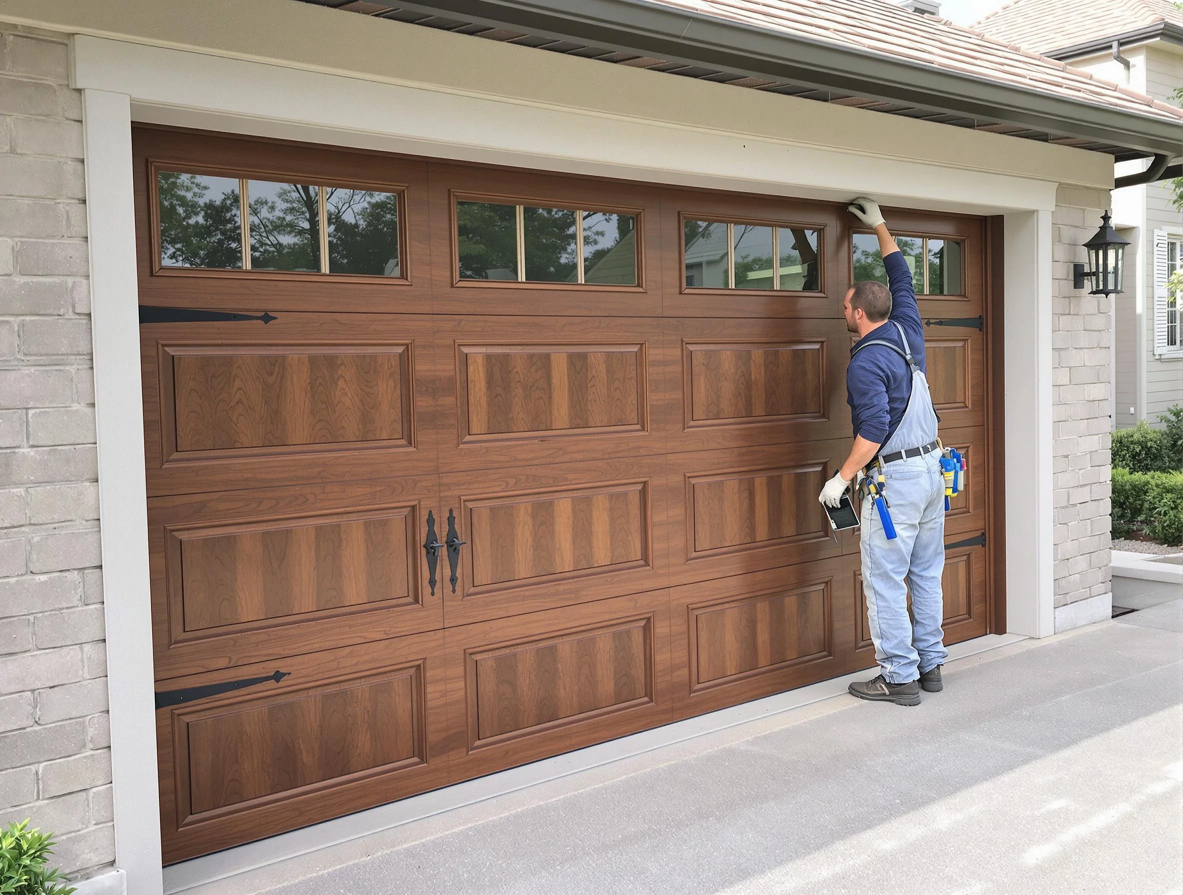 Custom garage door showcase by Kearns Garage Door Repair in Kearns