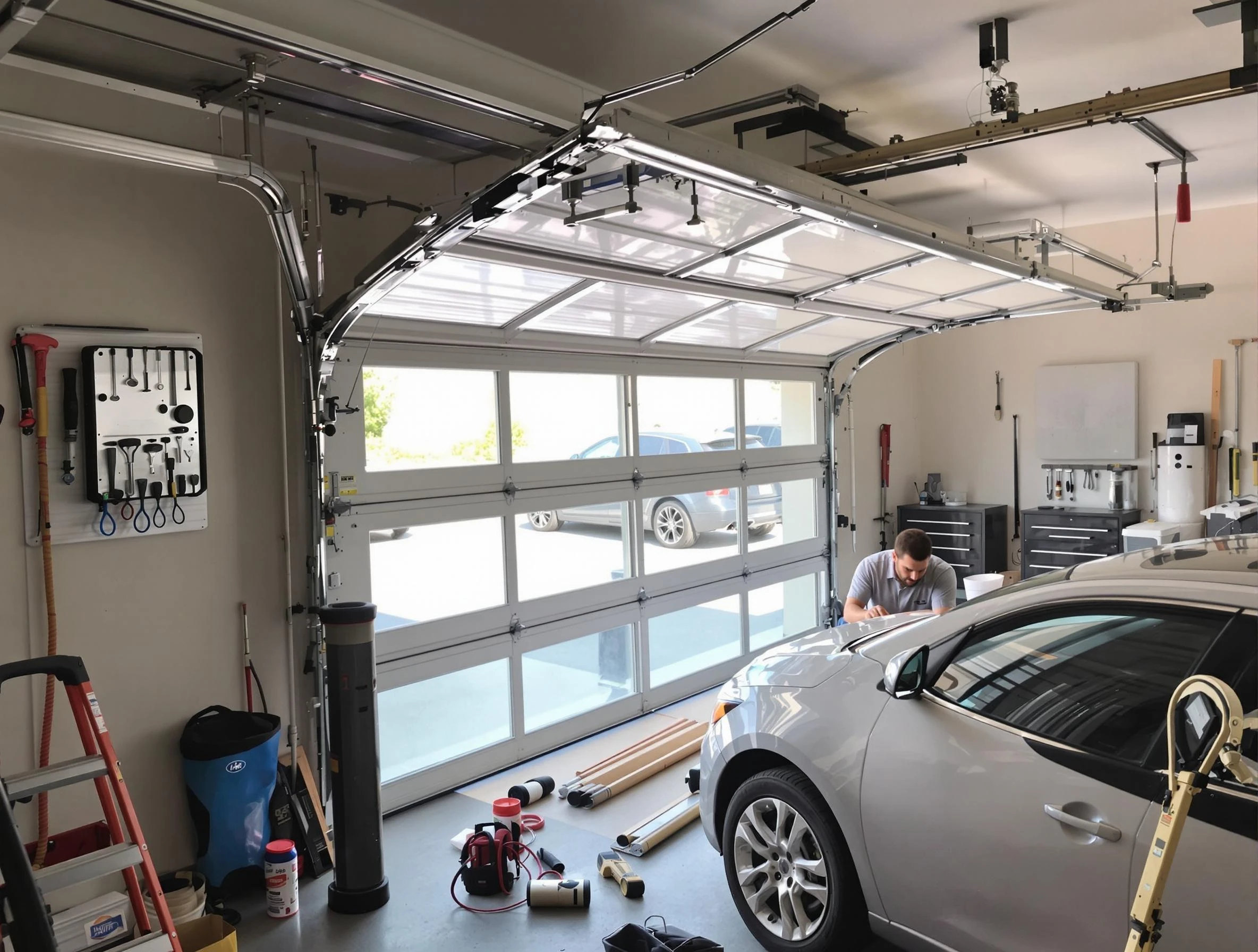 Garage door noise reduction service by Kearns Garage Door Repair in Kearns