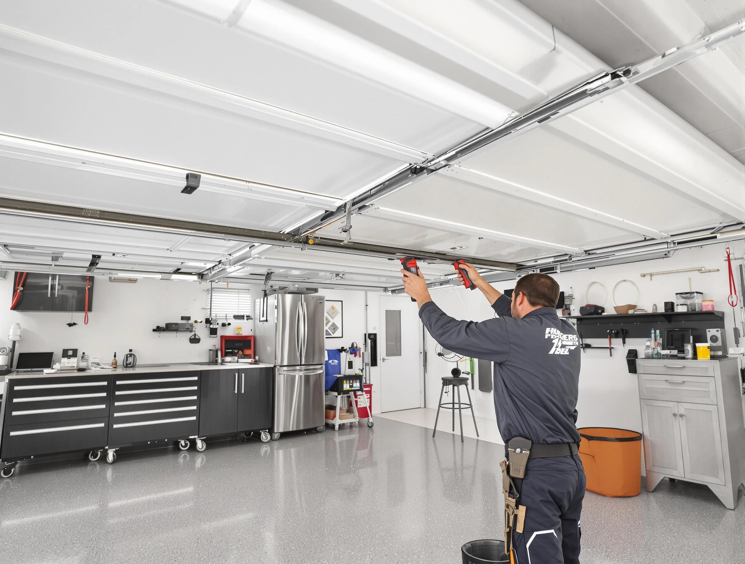 Overhead garage door repair service by Kearns Garage Door Repair in Kearns